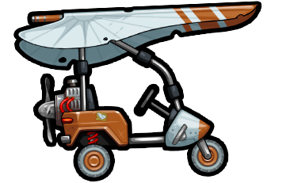 Planeur brun fait-maison